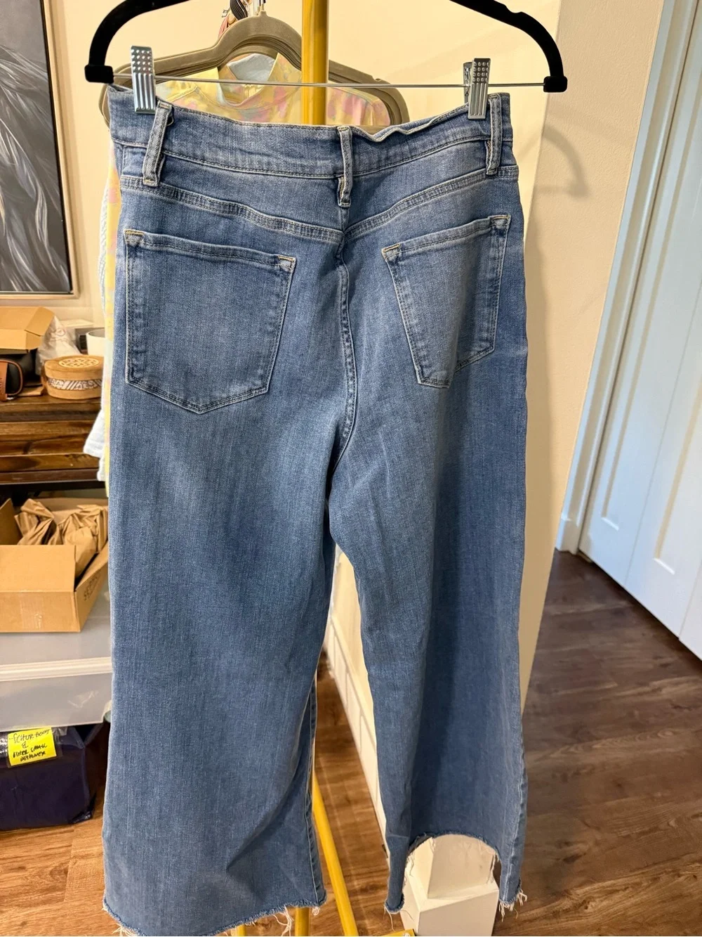 FRAME Le Palazzo Crop Wide Leg Jeans Size 32